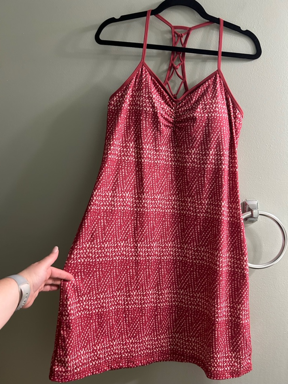 Prana Elixir Strappy Macrame Dress built in bra summer dress activewear